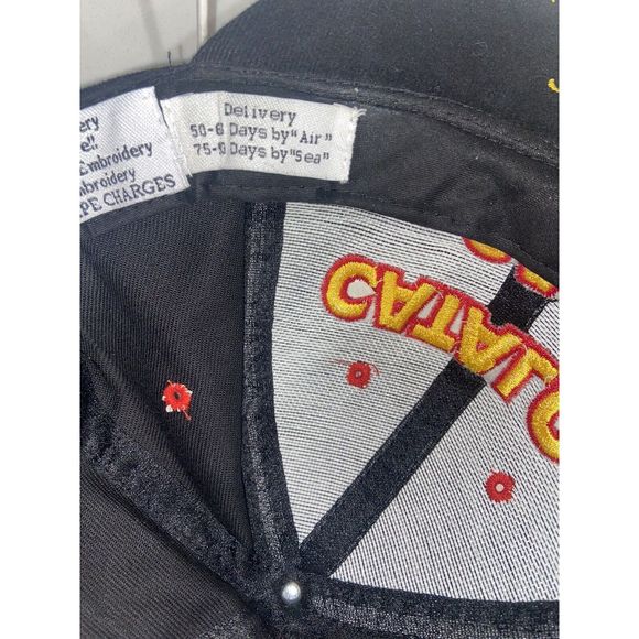 Vintage Hat Catalog Cap GRANT CUSTOM ADVERTISING Strapback Black 60s RARE - Picture 7 of 9